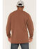 Image #4 - Hawx Men's Forge Solid Long Sleeve Pocket Work T-Shirt, Dark Brown, hi-res