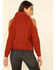 Image #5 - Rock & Roll Denim Women's Cold Shoulder Turtleneck Sweater, , hi-res