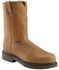 Justin Men's Cargo Brown Pull-On Work Boots - Steel Toe, Aged Bark, hi-res