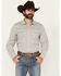 Image #1 - Wrangler Retro Men's Floral Print Long Sleeve Snap Western Shirt - Tall, White, hi-res