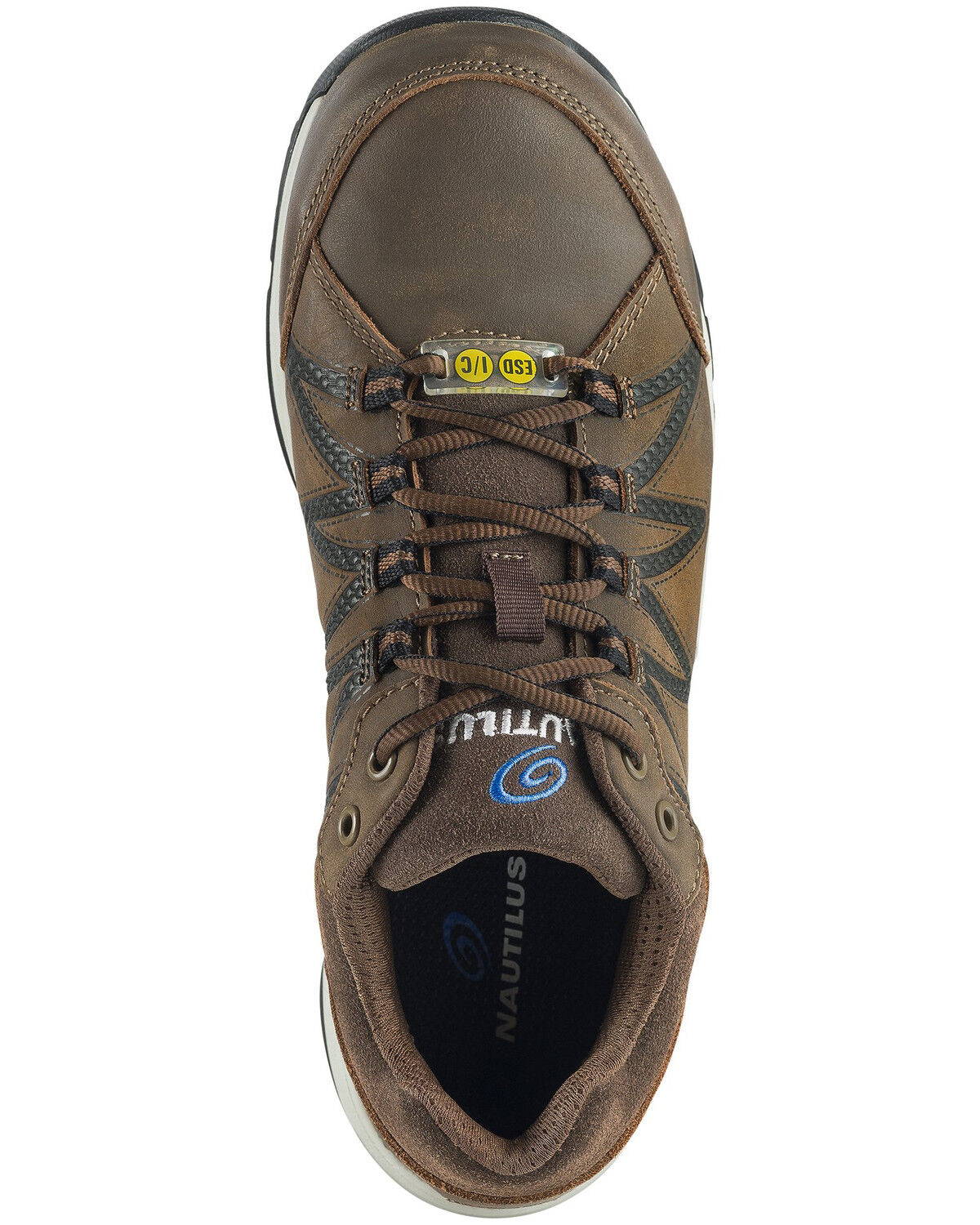 Image #6 - Nautilus Men's Volt Leather Work Shoes - Composite Toe, Brown, hi-res