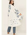 Image #4 - Johnny Was Women's Floral Embroidered Long Sleeve Kimono , White, hi-res