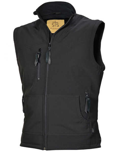 STS Ranchwear Men's Barrier Vest , Black, hi-res