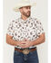 Image #1 - Rock & Roll Denim Men's Desert Novelty Short Sleeve Snap Stretch Western Shirt, Natural, hi-res