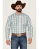Image #1 - Stetson Men's Vintage Plaid Long Sleeve Button-Down Western Shirt, Blue, hi-res