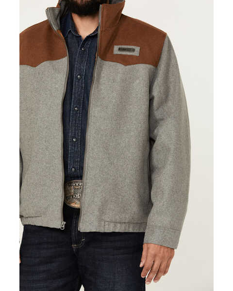 Image #3 - Cinch Men's Wool Insulated Concealed Carry Jacket, Grey, hi-res
