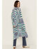 Image #4 - Revel Women's Striped Duster Cardigan, Blue, hi-res