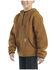Image #2 - Carhartt Boys' Sherpa Half Zip Hooded Pullover, Brown, hi-res