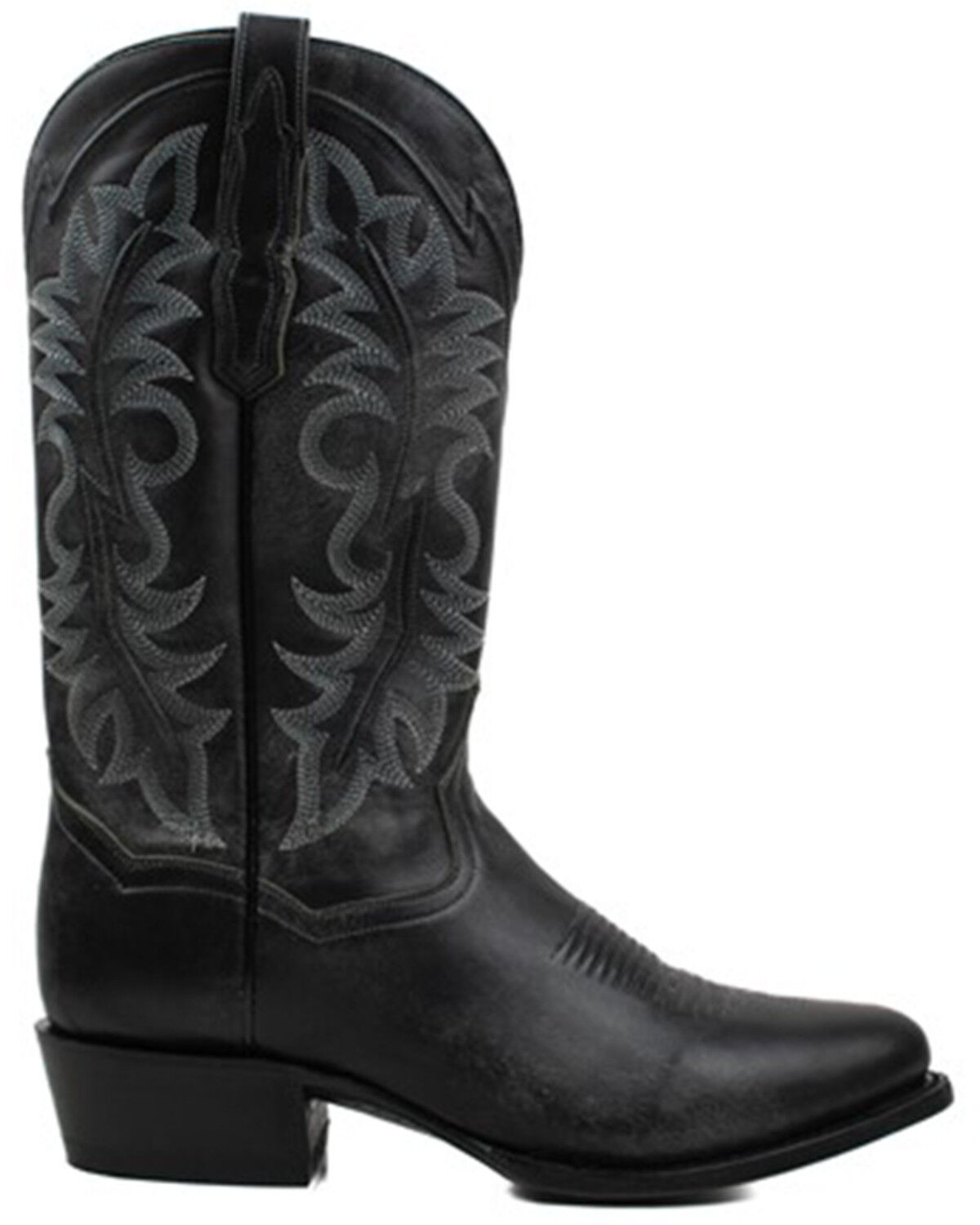 Image #2 - Dan Post Men's 13" Elko Distressed Western Boots - Round Toe, Black, hi-res