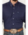 Image #3 - Ariat Men's Wrinkle Free Izik Stripe Long Sleeve Button Down Western Shirt, Navy, hi-res