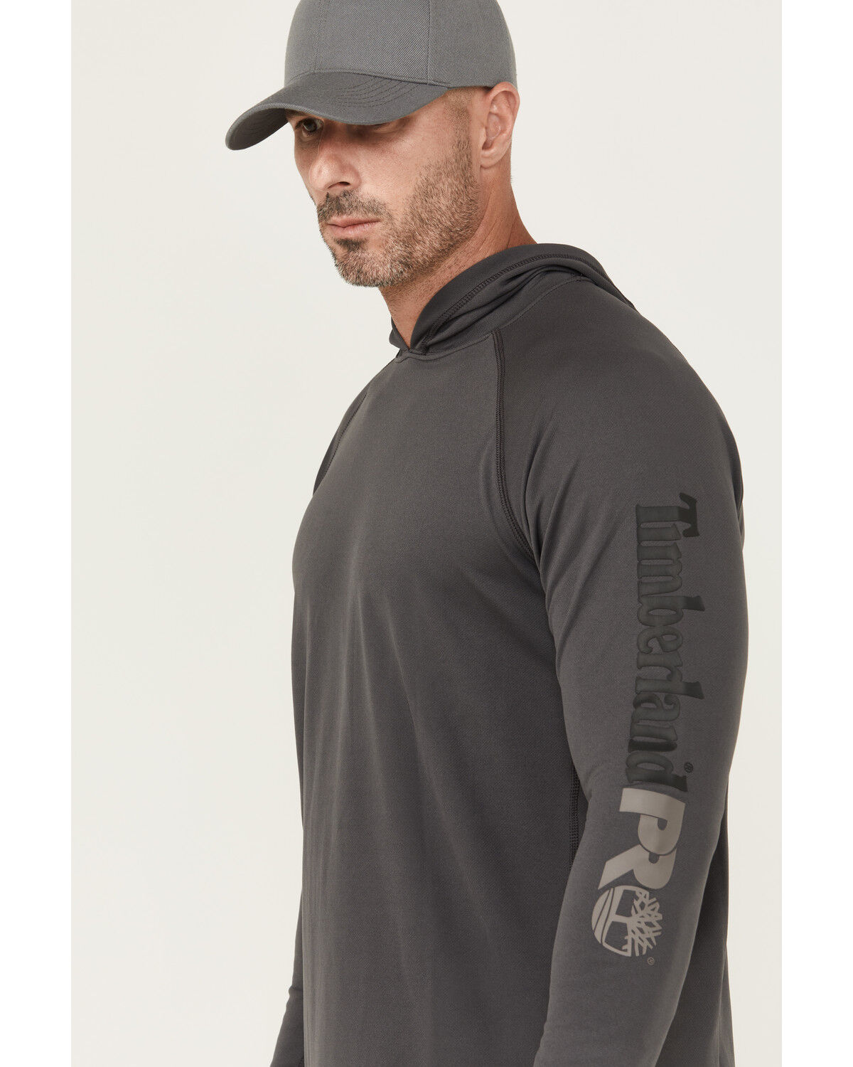 Image #2 - Timberland PRO Men's Wicking Good Hooded Sweatshirt, Grey, hi-res