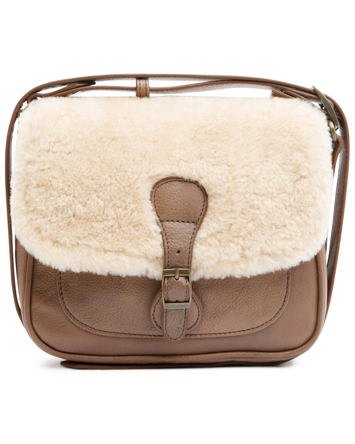 Image #1 - Cleo + Wolf Women's Sherpa Crossbody Bag, Brown, hi-res