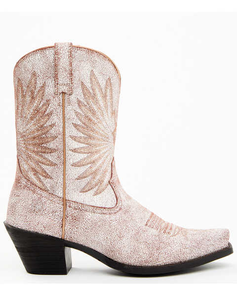 Image #2 - Ariat Women's Goldie White Western Boots - Snip Toe, White, hi-res