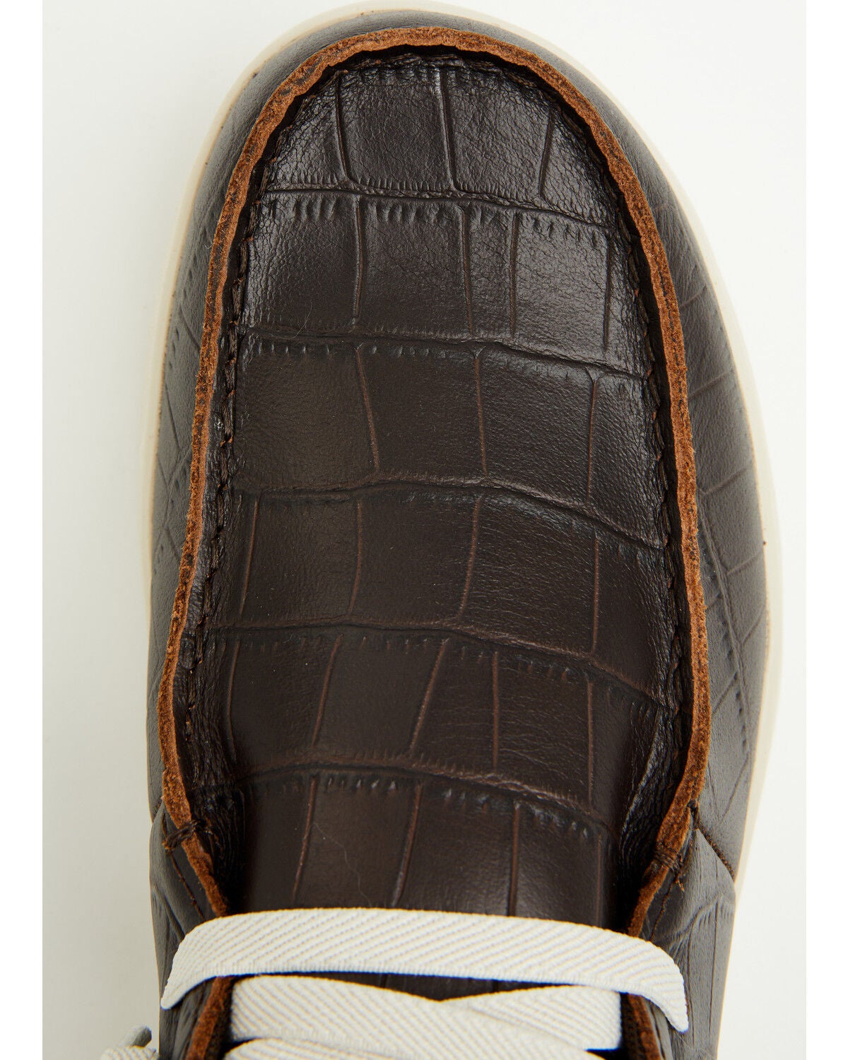 Image #6 - Ariat Men's Hilo Crocodile Print Casual Shoes - Moc Toe, Tan, hi-res