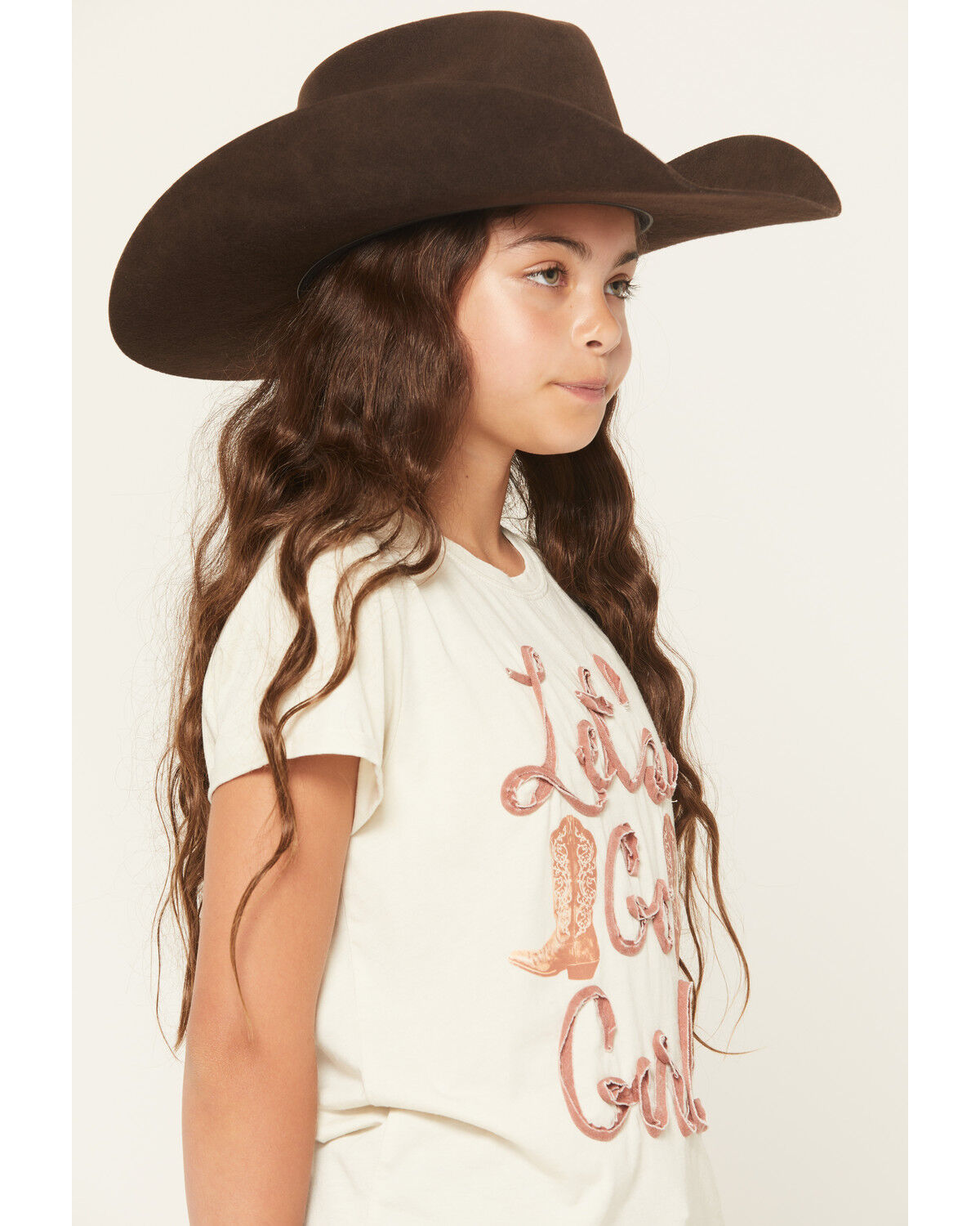 Image #2 - Buttercup Girls' Let's Go Girls Short Sleeve Graphic Tee, Off White, hi-res