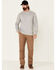 Image #2 - Ariat Men's FR Air Henley Long Sleeve Work Shirt, Heather Grey, hi-res