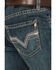 Image #4 - Rock & Roll Denim Men's Pistol Medium Wash Bootcut Rigid Denim Jeans, Medium Wash, hi-res