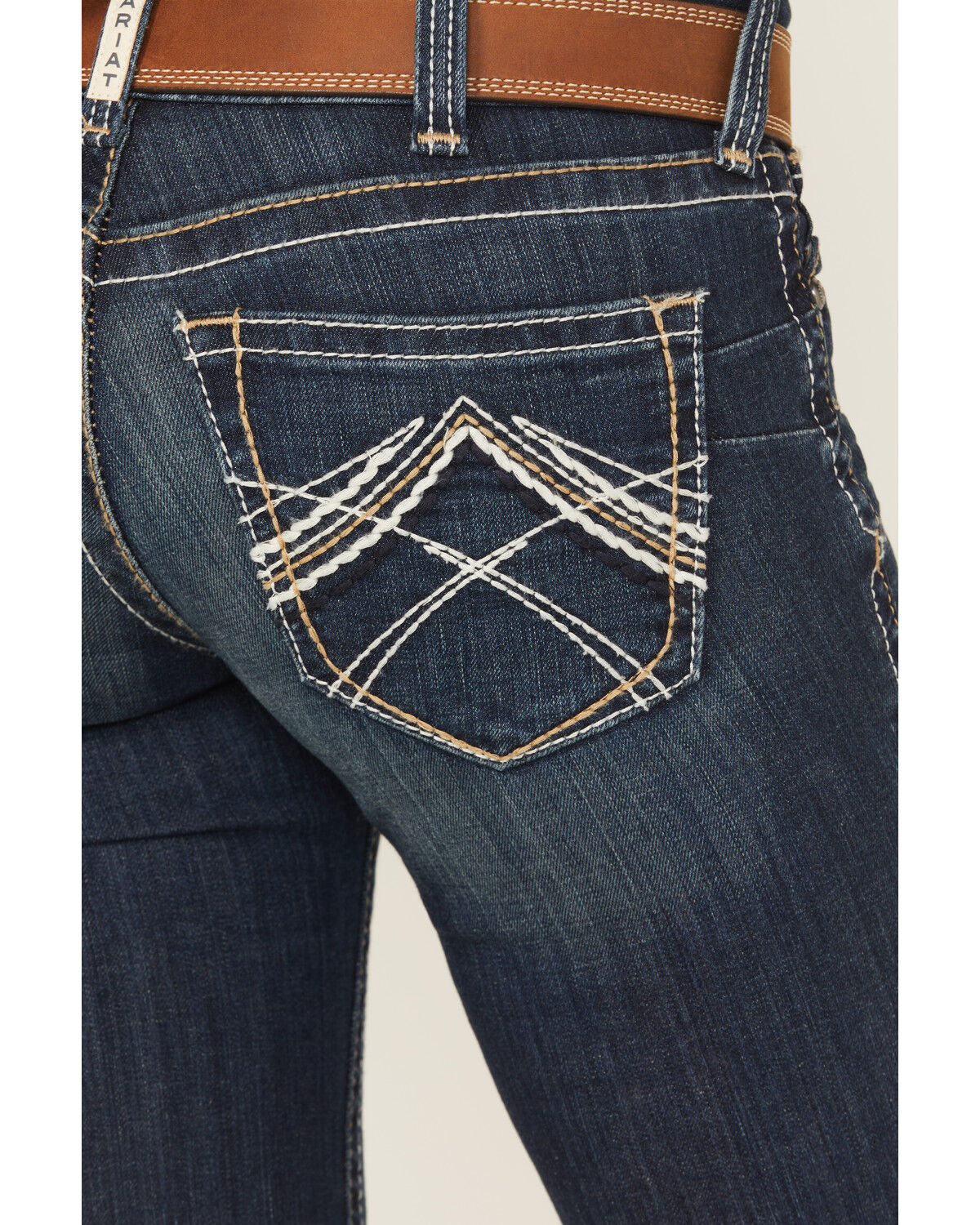 Image #5 - Ariat Women's Whipstitch Slim Bootcut Jeans, Denim, hi-res