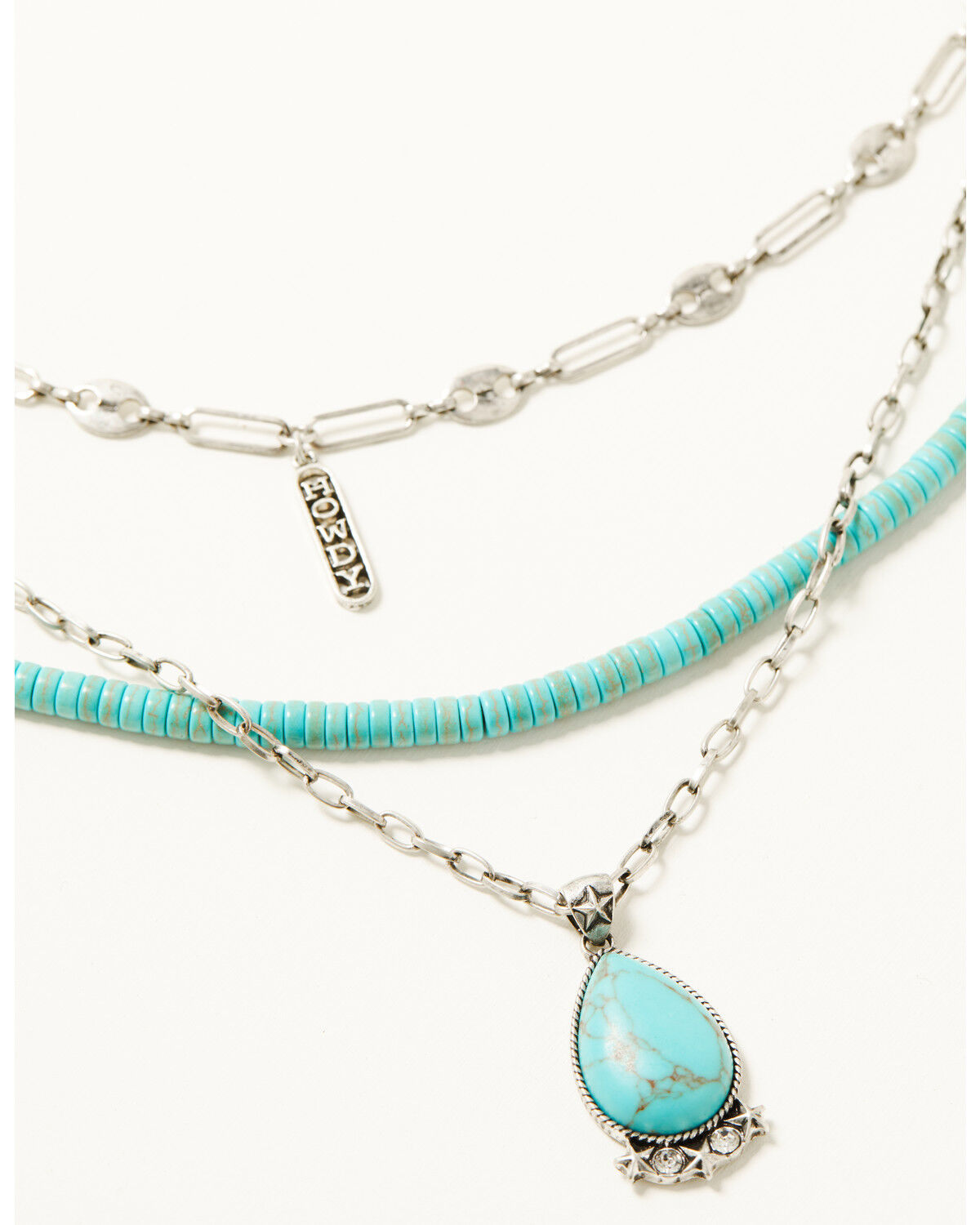Image #2 - Shyanne Women's Wildheart Teardrop Layered Jewelry Set - 2 Piece, Silver, hi-res