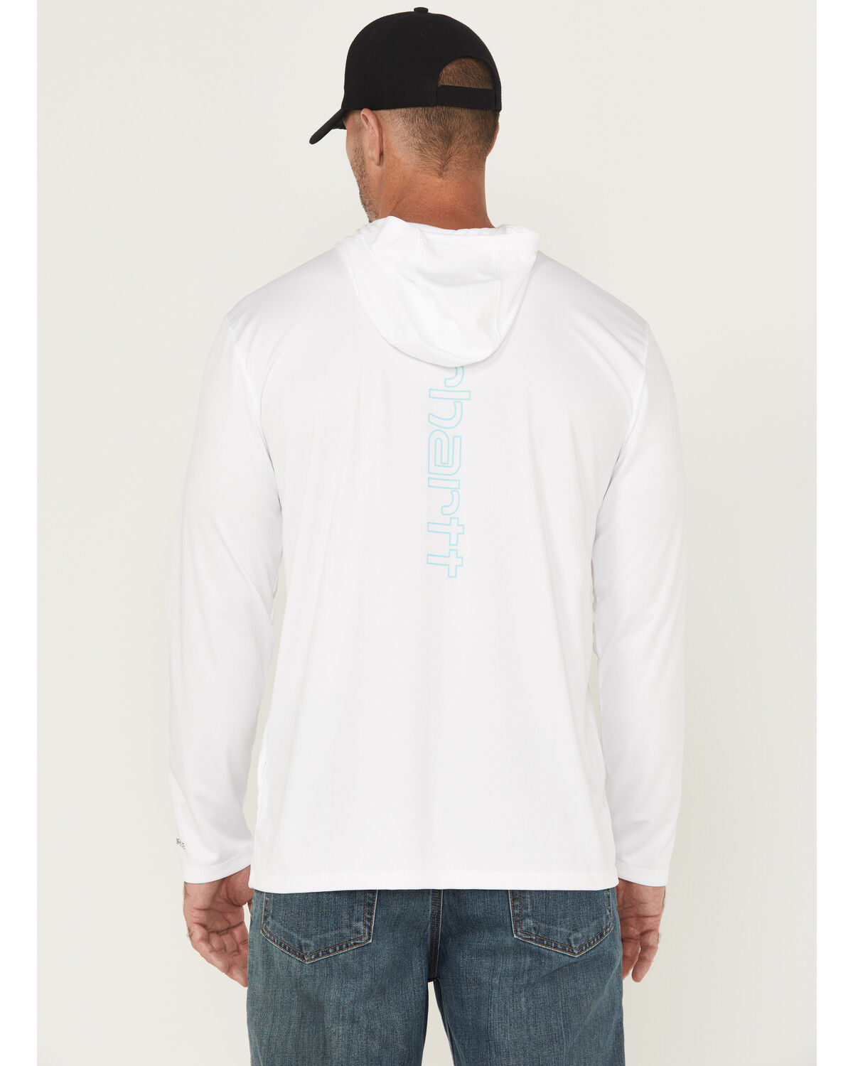 Image #4 - Carhartt Men's Force Sun Defender Lightweight Hooded T-Shirt, White, hi-res
