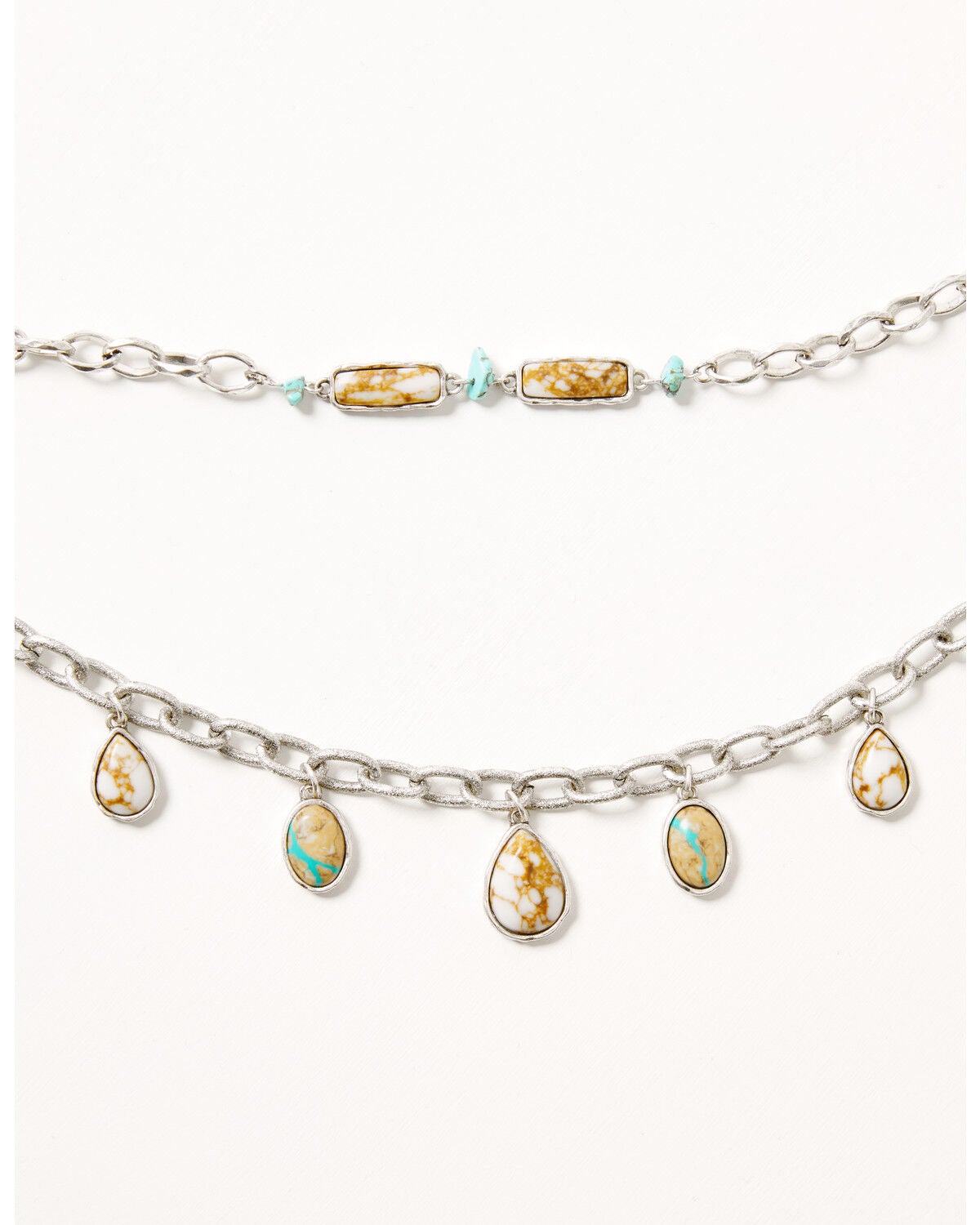 Shyanne Women's Sedona Sky Layered Necklace, Silver, hi-res