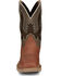 Image #4 - Justin Men's Bolt Redwood Pull On Soft Work Boots - Square Toe , Brown, hi-res