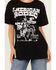 Image #3 - Somewhere West Women's American Rodeo 1966 Short Sleeve Graphic Tee, Black, hi-res