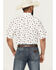 Image #4 - Ariat Men's Westscott Geo Print Short Sleeve Button-Down Western Shirt, White, hi-res