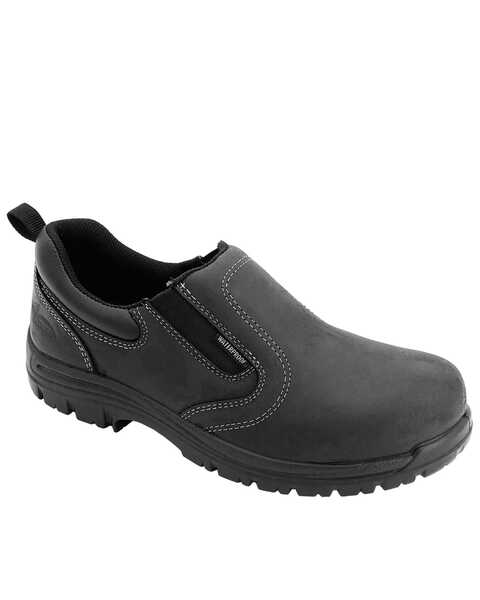 Avenger Men's Foreman Waterproof Work Shoes - Composite Toe, Black, hi-res