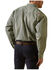 Image #2 - Ariat Men's FR Chisolm Logo long Sleeve Button-Down Work Shirt, Green, hi-res