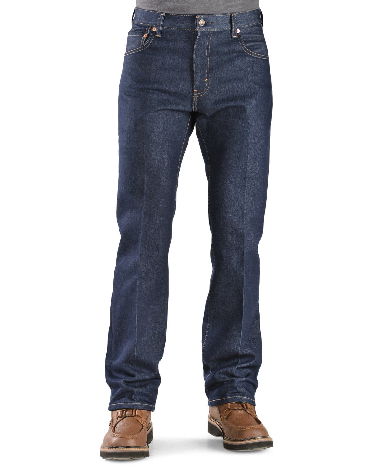 Image #2 - Levi's Men's 517 Dark Slim Bootcut Indigo Flex Jeans, Indigo, hi-res