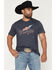 Image #1 - Wrangler Men's Americana Logo Short Sleeve Graphic T-Shirt, Navy, hi-res