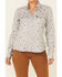 Image #3 - Hooey Women's Star Print Habitat Sol Lightweight Long Sleeve Pearl Snap Western Core Shirt, Grey, hi-res