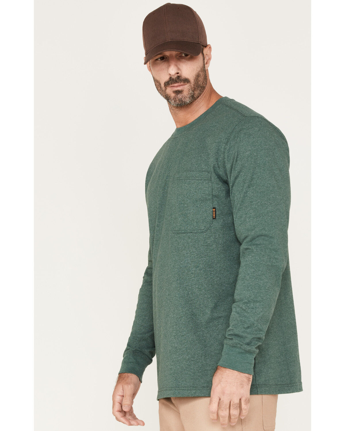 Image #3 - Hawx Men's Forge Work Pocket T-Shirt, Dark Green, hi-res