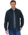 Image #1 - Rock 47 by Wrangler Men's Embroidered Long Sleeve Snap Shirt, Black, hi-res