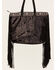 Image #3 - Shyanne Women's Velvet Embroidered Beaded & Fringe Tote, Black, hi-res