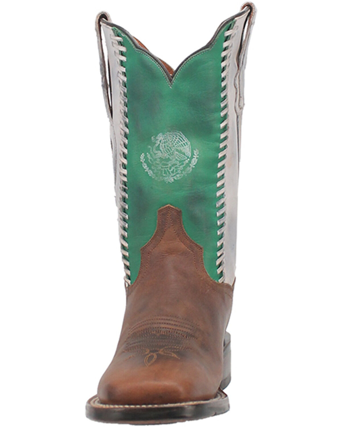 Image #4 - Dan Post Women's Bandera Western Boots - Broad Square Toe, Tan, hi-res