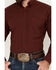 Image #3 - Ariat Men's Neal Plaid Print Long Sleeve Button-Down Western Shirt, Wine, hi-res