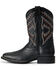 Image #2 - Ariat Boys' Tycoon Bear Western Boots - Broad Square Toe, Black, hi-res