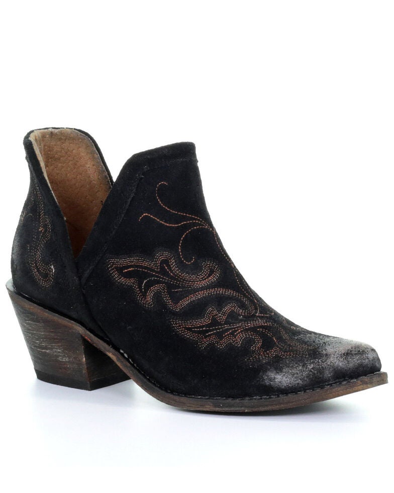 Corral Women's Black Embroidery Fashion Booties - Round Toe | Sheplers