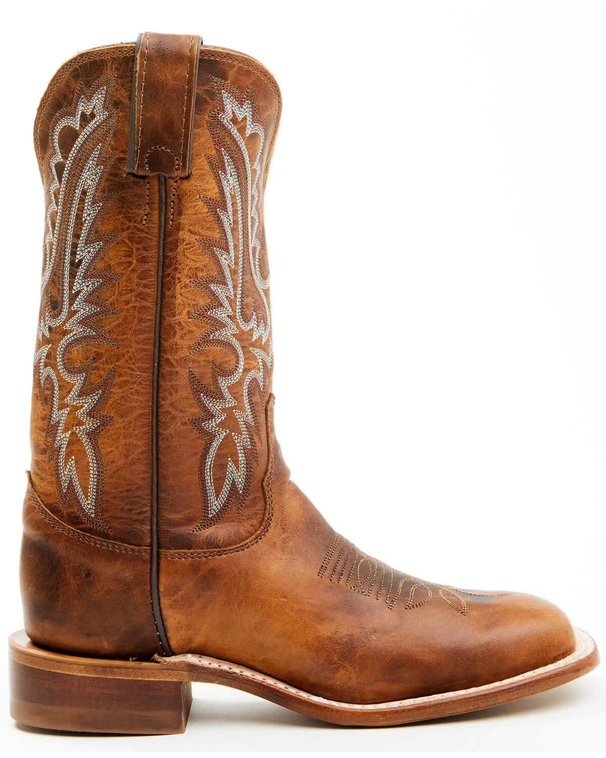 Image #2 - Justin Women's Peyton Western Boots - Broad Square Toe, Brown, hi-res