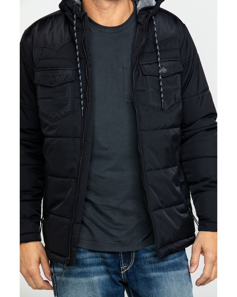 Cody James Men S Round Up Two Tone Western Styled Hooded Winter