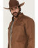 Image #2 - Dakota Grizzly Ryker Microsuede Sherpa Lined Shirt Jacket, Tan, hi-res