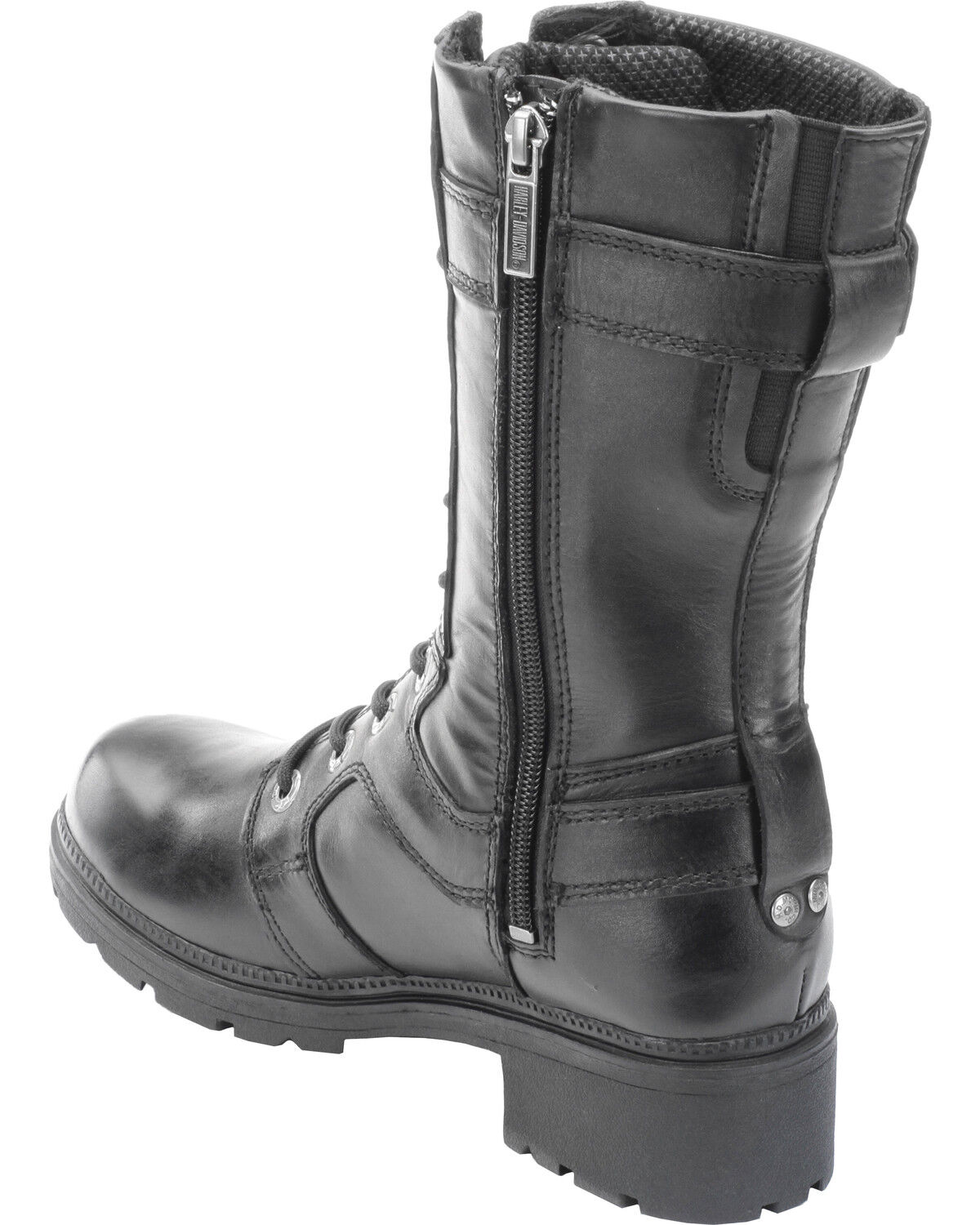 Image #9 - Harley Davidson Women's Eda Lace-Up Harness Boots, Black, hi-res