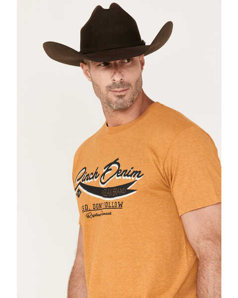 Image #3 - Cinch Men's Lead This Life Logo Graphic T-Shirt , Gold, hi-res
