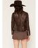 Image #4 - Mauritius Leather Women's Stella Star Leather Jacket, Brown, hi-res