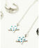 Image #2 - Idyllwind Women's Keller Threader Charms Earring Set - 5 Piece, Silver, hi-res