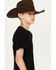 Image #2 - Ariat Boys' Bronco Flag Short Sleeve Graphic T-Shirt , Black, hi-res