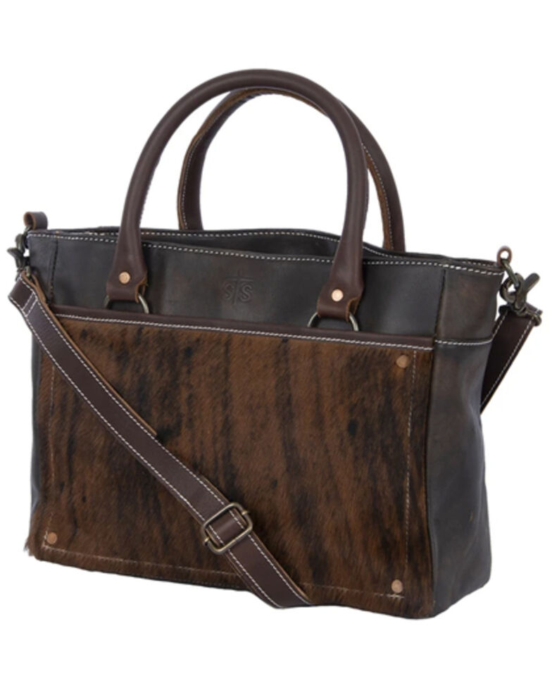 STS Ranchwear By Carroll Women's Brown Brindle Concealed Carry Satchel, Brown, hi-res
