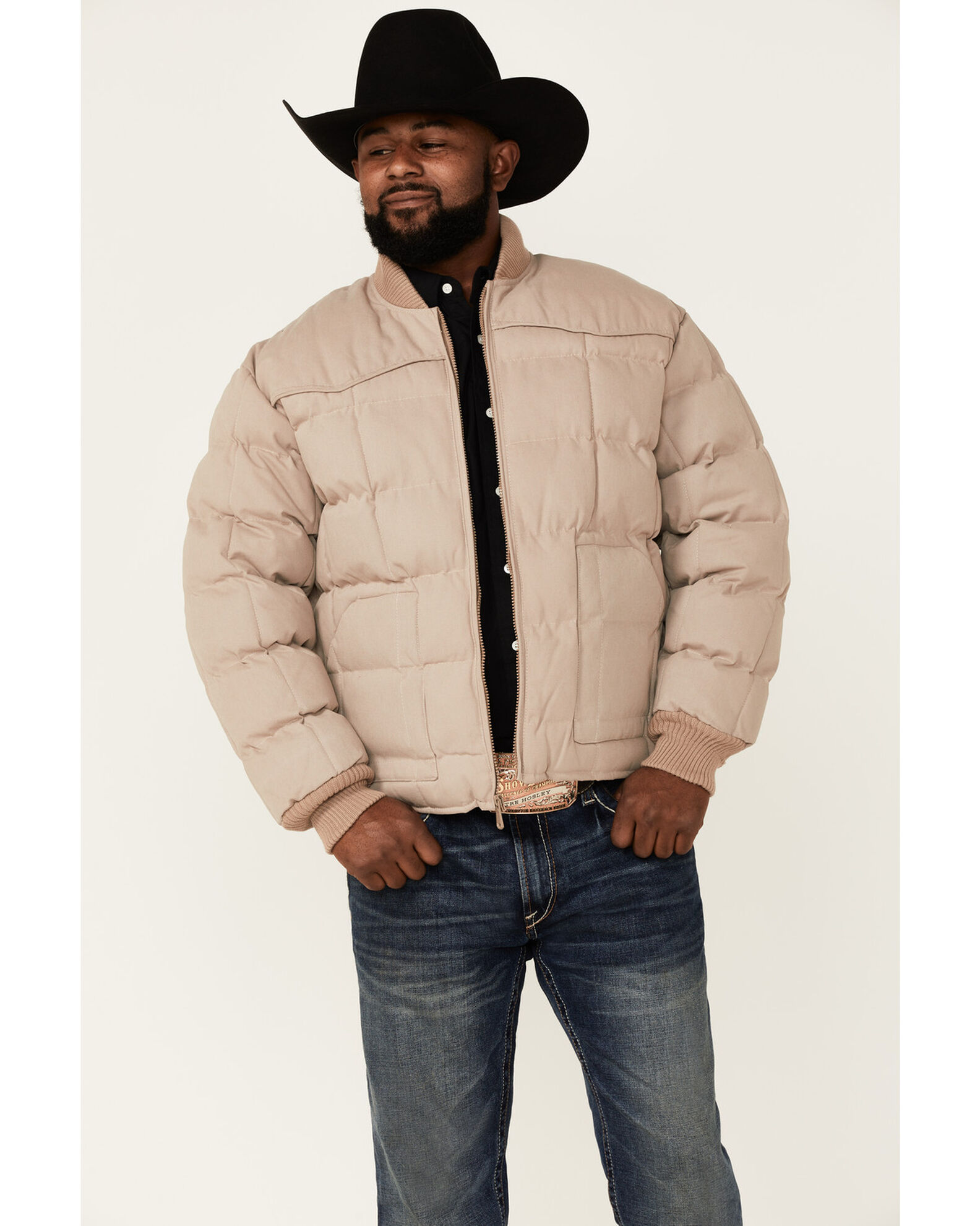 Western down top filled coats